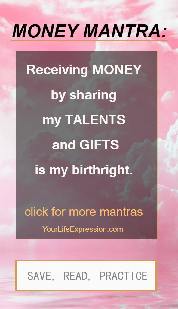 over text money mantra receiving money by sharing my talents