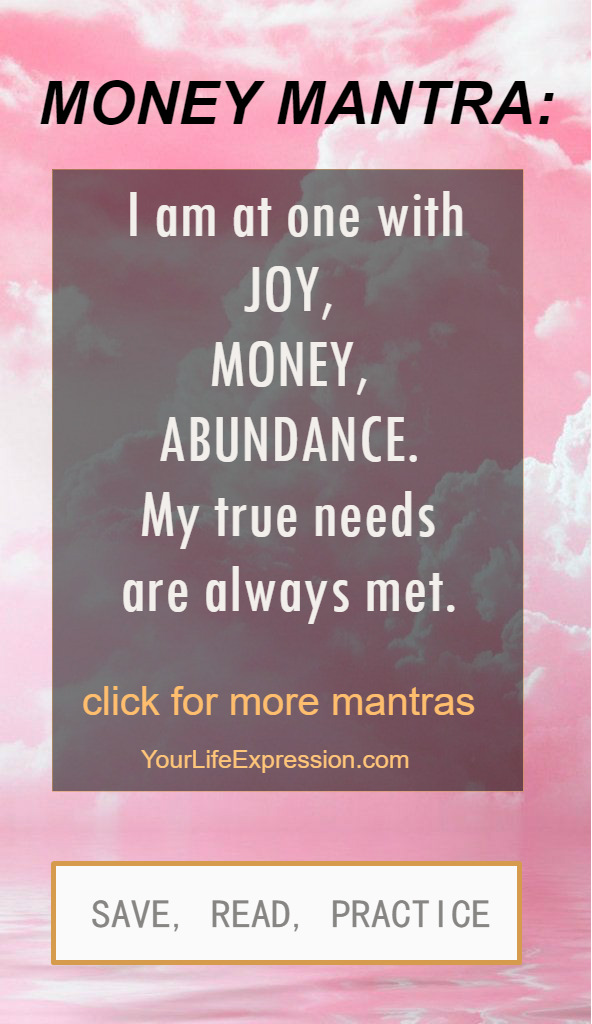 cloud overlay money mantra joy money abundance