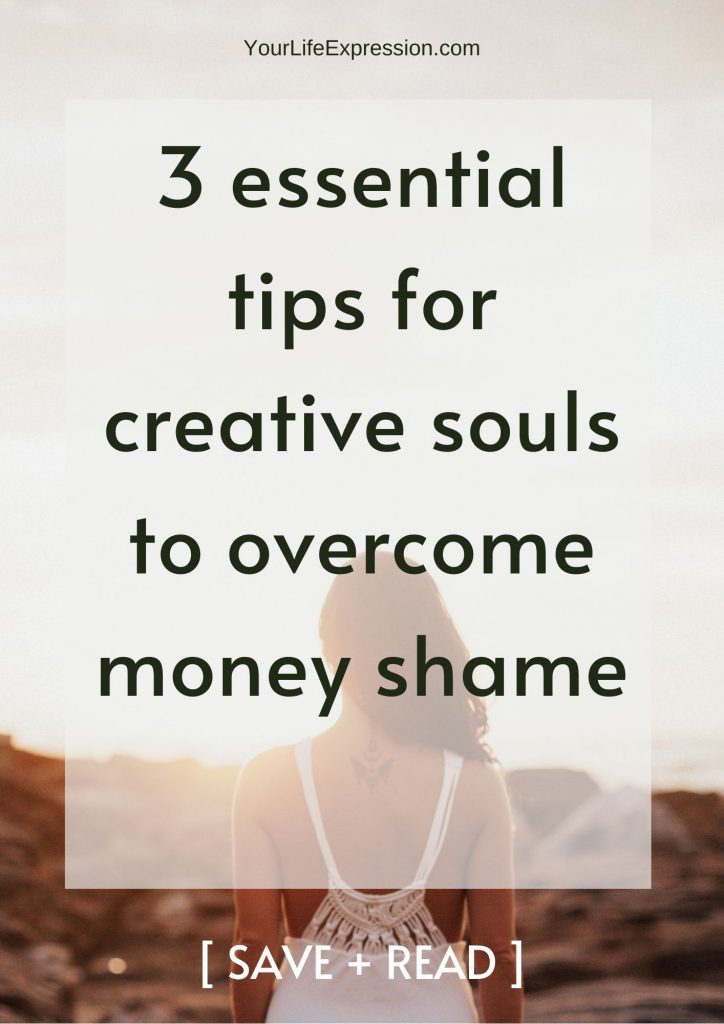 help creative and spiritual entrepreneurs overcome money shame